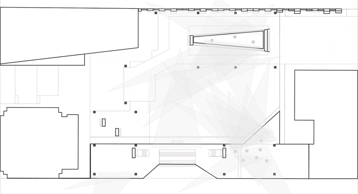 Plan of ground floor showing peer pressure
