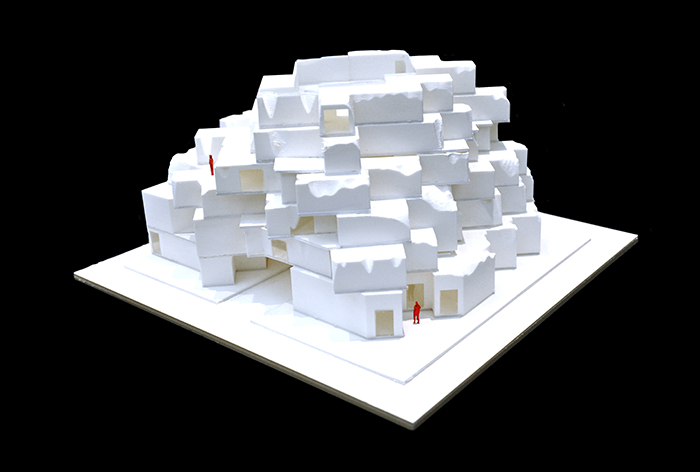 Physical model at 1/16" = 1'